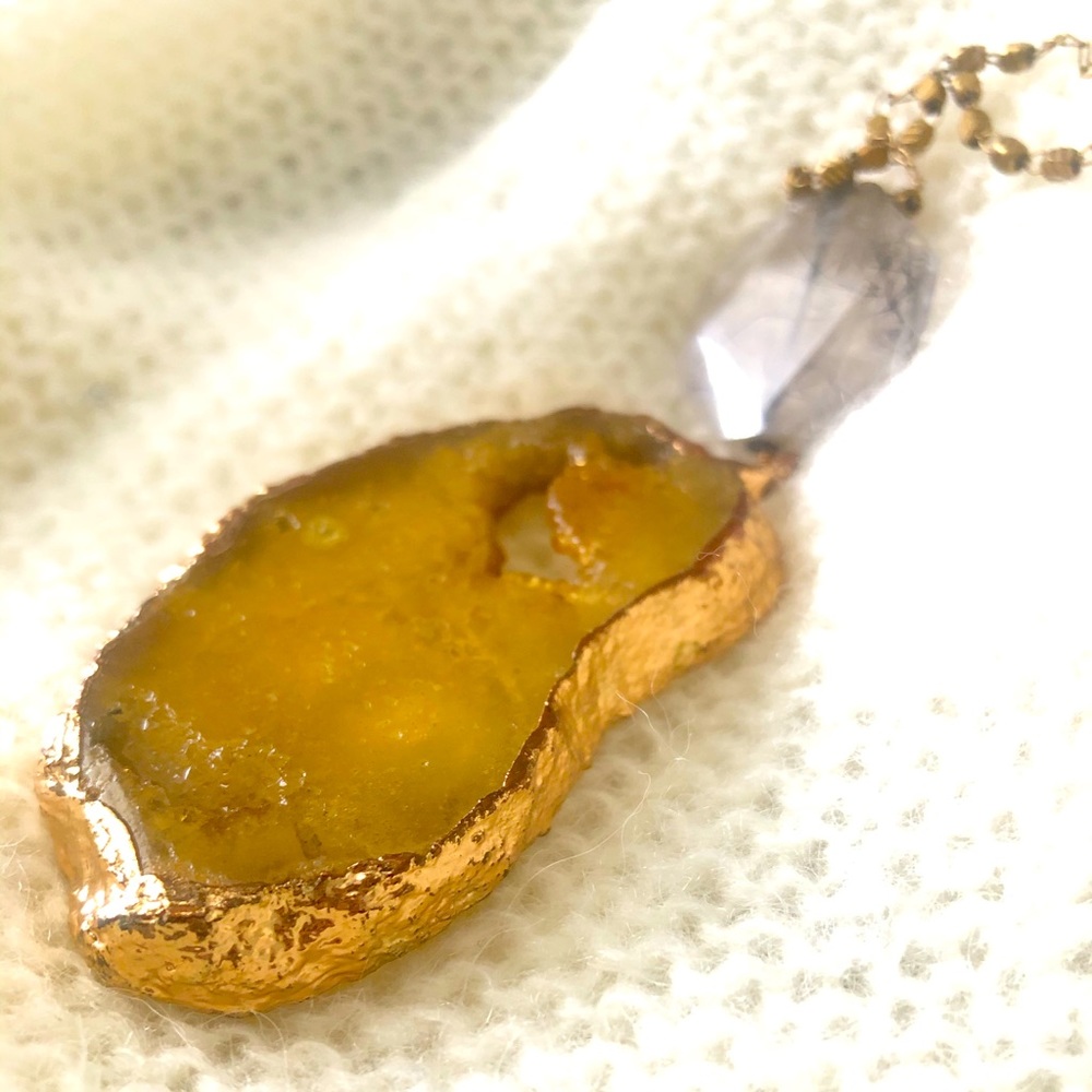 Anthropologie x Serefina Druzy Statement Pendant